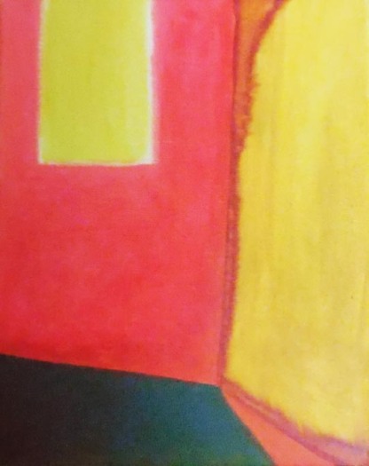 'Doorkijk' 2012 - acryl op doek, 30 x 40 cm
