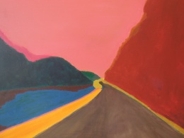 De weg naar het noorden, 2014, acryl op doek